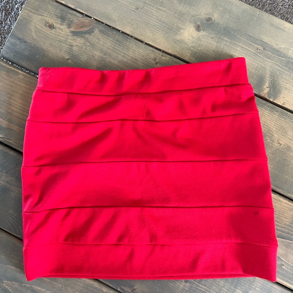 Lush Pink Ruched Mini Pencil Skirt for Night Out
